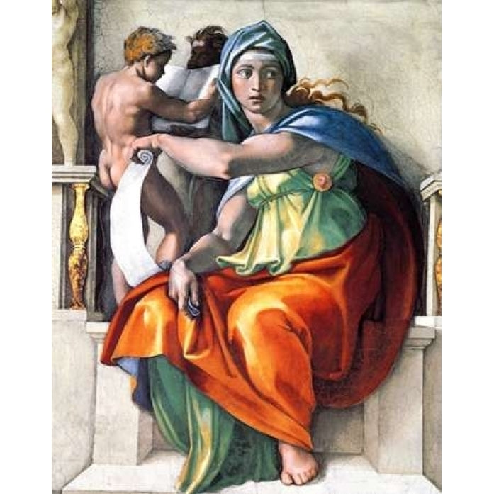 The Delphic Sibyl Poster Print by Michelangelo Image 1