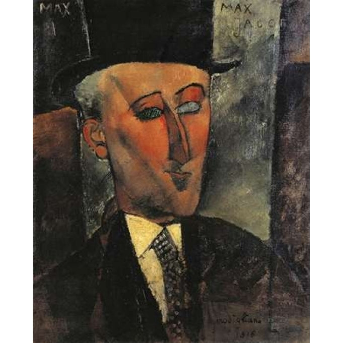 Portrait Of Max Jacob Poster Print by Amedeo Modigliani Image 1