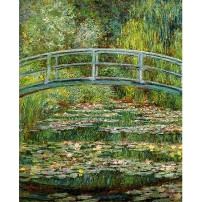 Japanese Bridge And Water Lilies - 1 Poster Print by Claude Monet Image 1