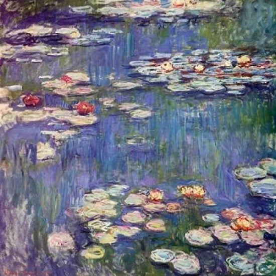 Water Lilies 1914 Poster Print by Claude Monet Image 1