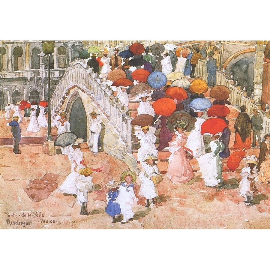 Ponte Della Paglia Poster Print by Maurice Brazil Prendergast Image 1