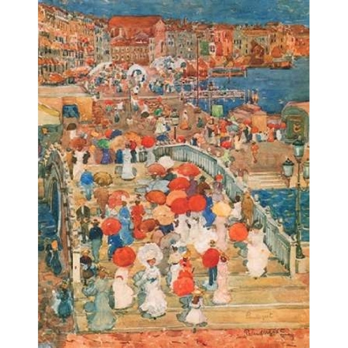 Ponte Della Paglia Marble Bridge Poster Print by Maurice Brazil Prendergast Image 2