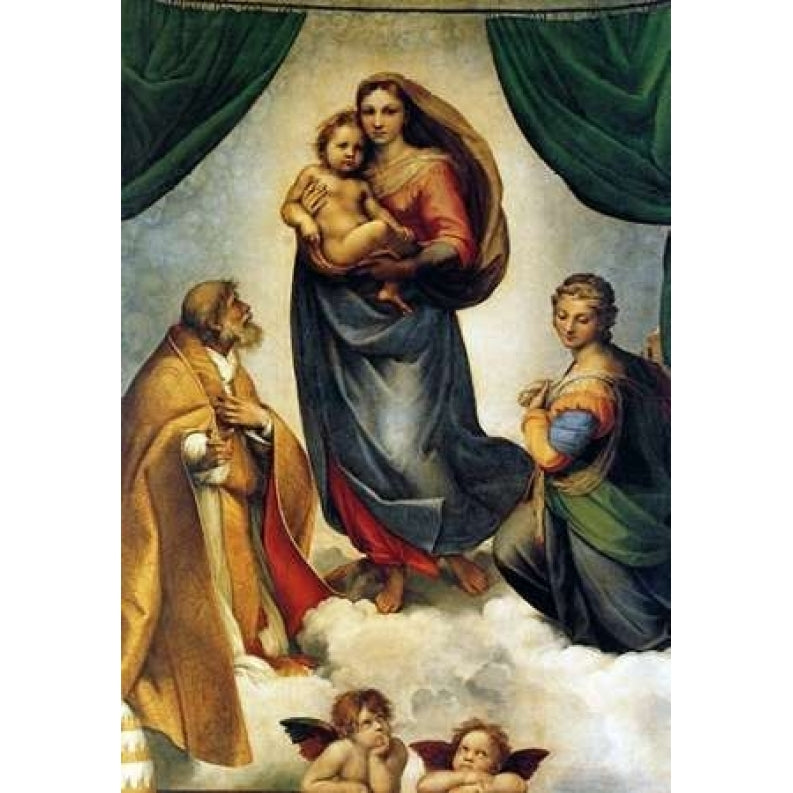 Sistine Madonna Poster Print by Raphael Image 2