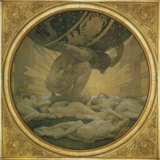 Atlas and the Hesperides 1922 Poster Print by John Singer Sargent Image 1