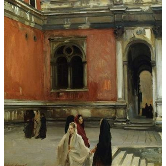 Campo behind the Scuola di San Rocco 1882 Poster Print by John Singer Sargent Image 1