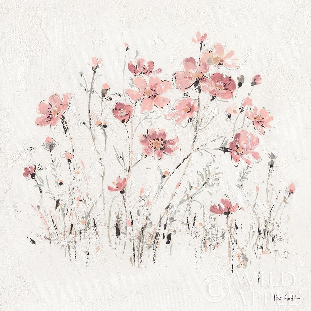 Wildflowers Ii Pink Poster Print by Lisa Audit Image 2