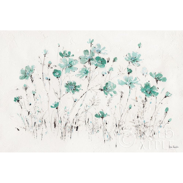 Wildflowers I Turquoise Poster Print by Lisa Audit Image 1