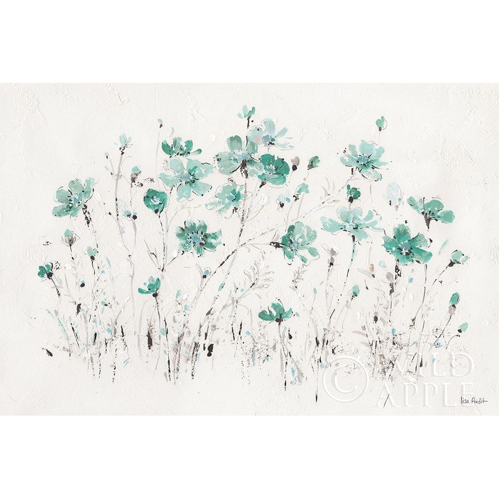 Wildflowers I Turquoise Poster Print by Lisa Audit Image 2