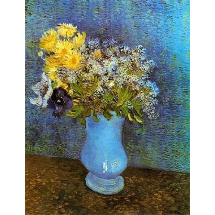 Lilacs Daisies Anemones Poster Print by Vincent Van Gogh Image 1