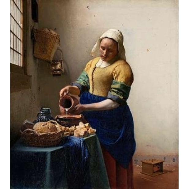 Milkmaid Poster Print by Johannes Vermeer Image 2