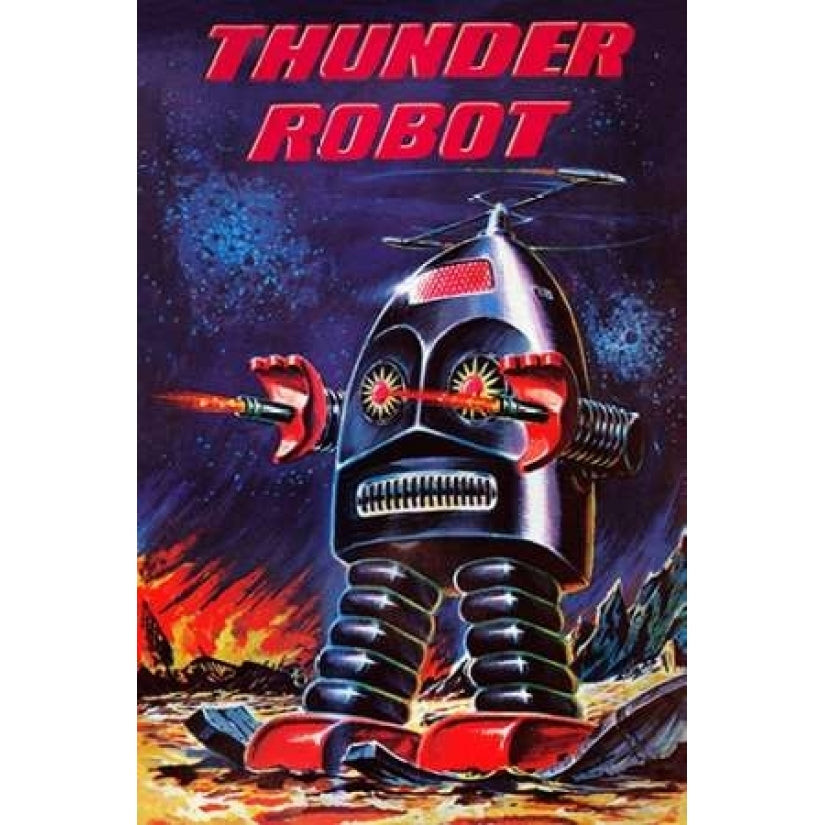 Thunder Robot Poster Print by Retrobot Image 1