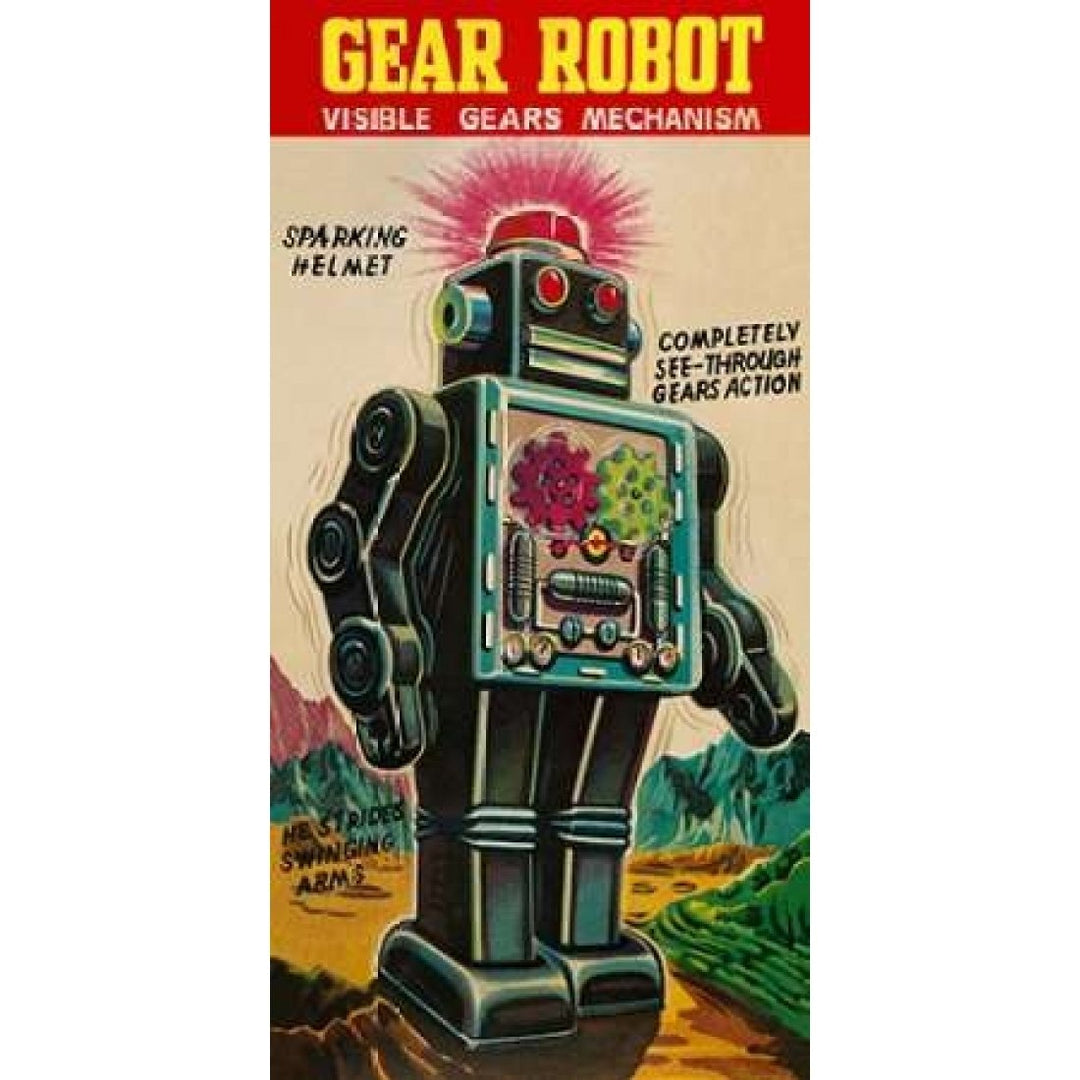 Gear Robot Poster Print by Retrobot Image 2