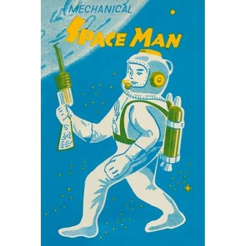 Mechanical Space Man Poster Print by Retrobot Image 2