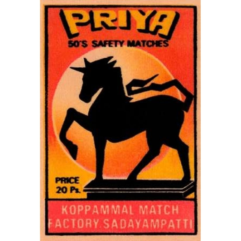 Priya 50s Safety Matches Poster Print by Phillumenart Image 2