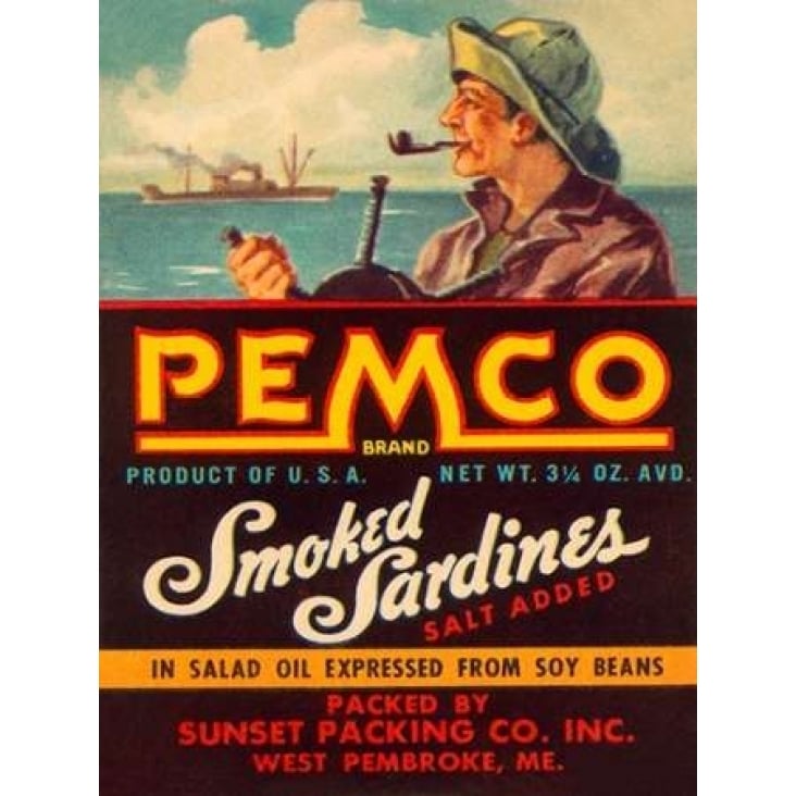 Remco Smoked Sardines Poster Print by Retrolabel Image 1