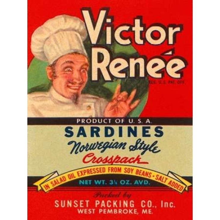 Victor Renee Sardines Poster Print by Retrolabel Image 2