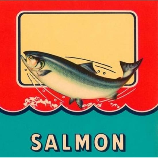 Salmon Poster Print by Retrolabel Image 2