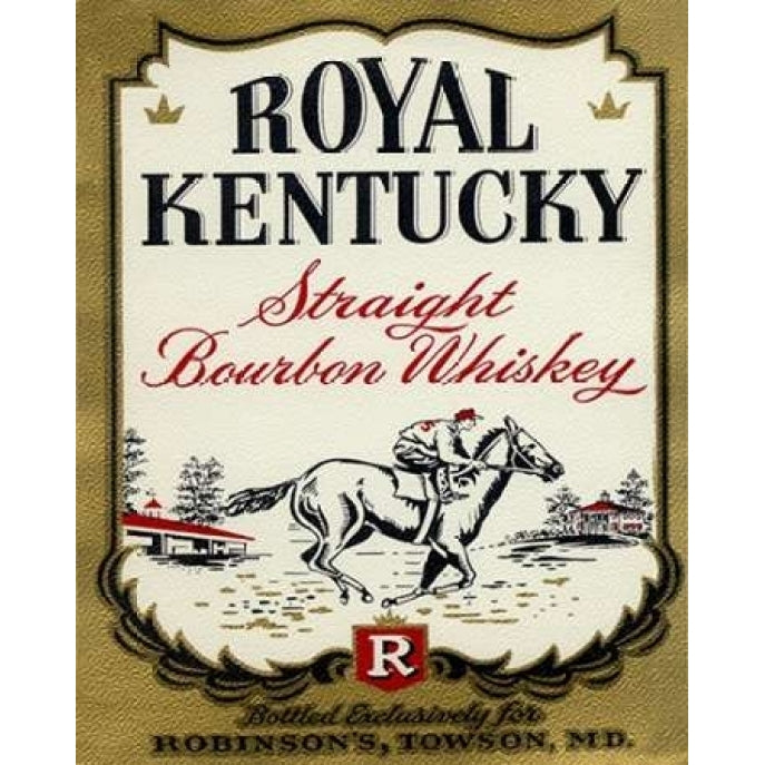 Royal Kentucky Straight Bourbon Whiskey Poster Print by Vintage Booze Labels Image 1