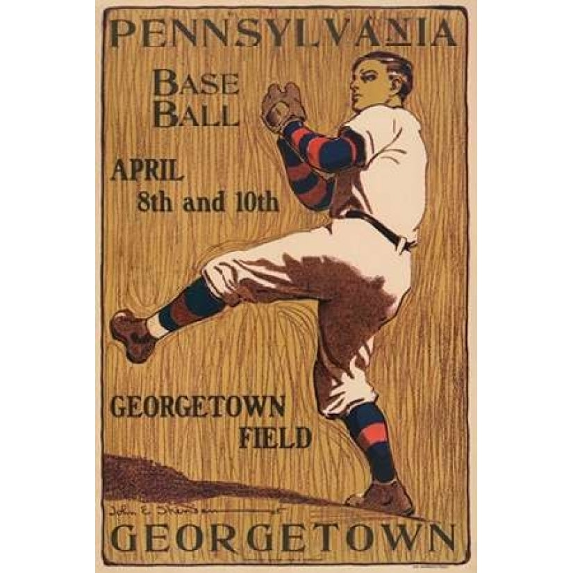 Pennsylvania Baseball - Georgetown Field Poster Print by Vintage Sports Image 2