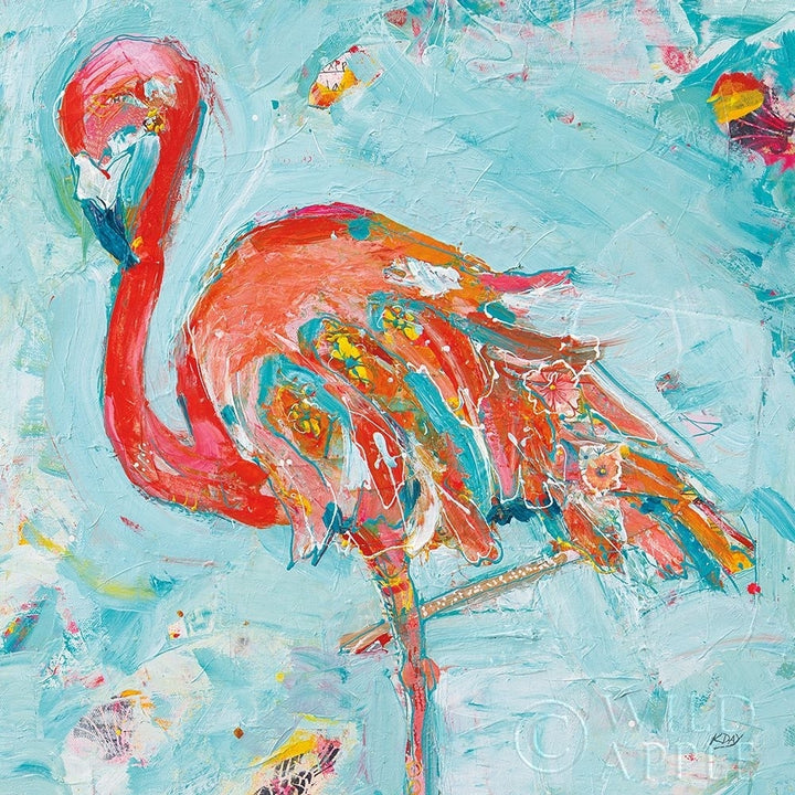 Flamingo Bright Poster Print by Kellie Day Image 1