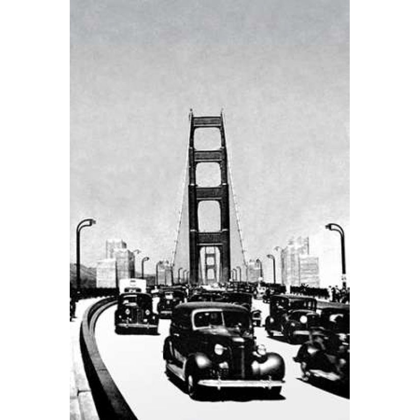 The Golden Gate Bridge San Francisco CA Poster Print by Vintage San Francisco Image 1