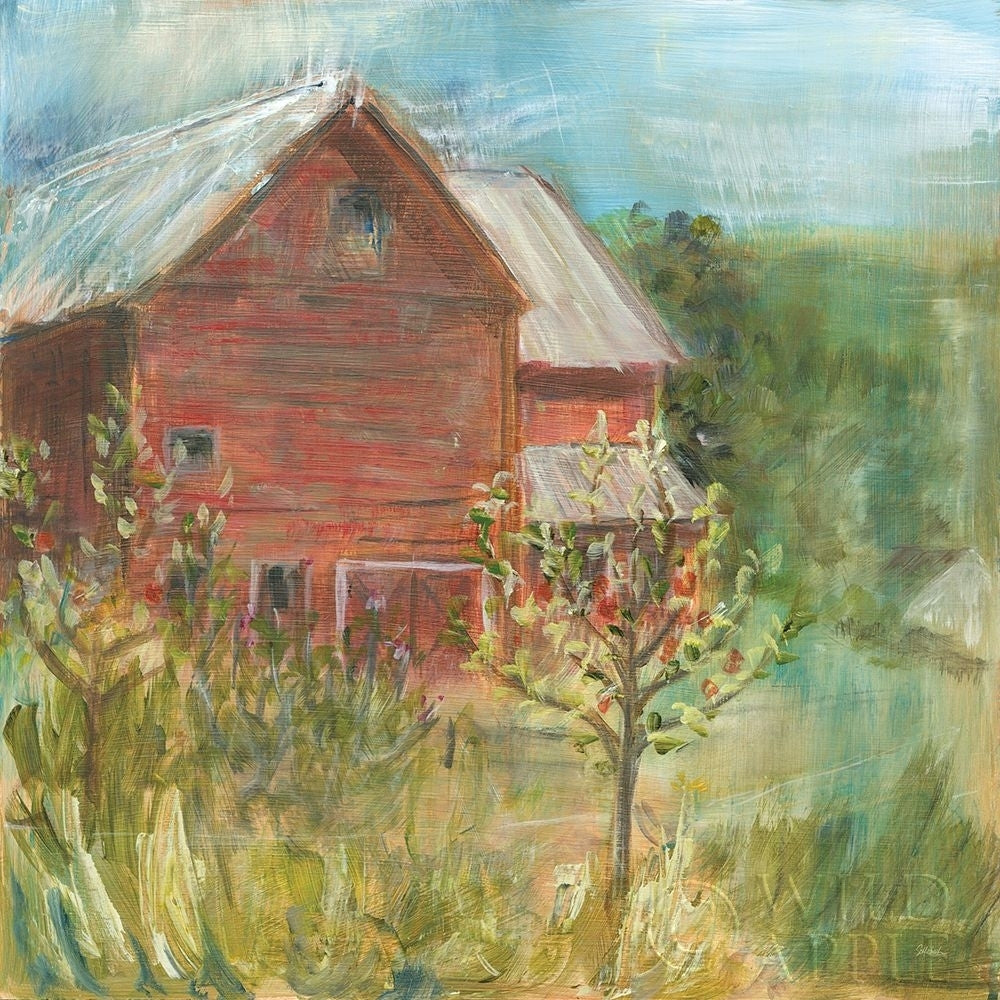 Barn Orchard Poster Print by Sue Schlabach Image 1