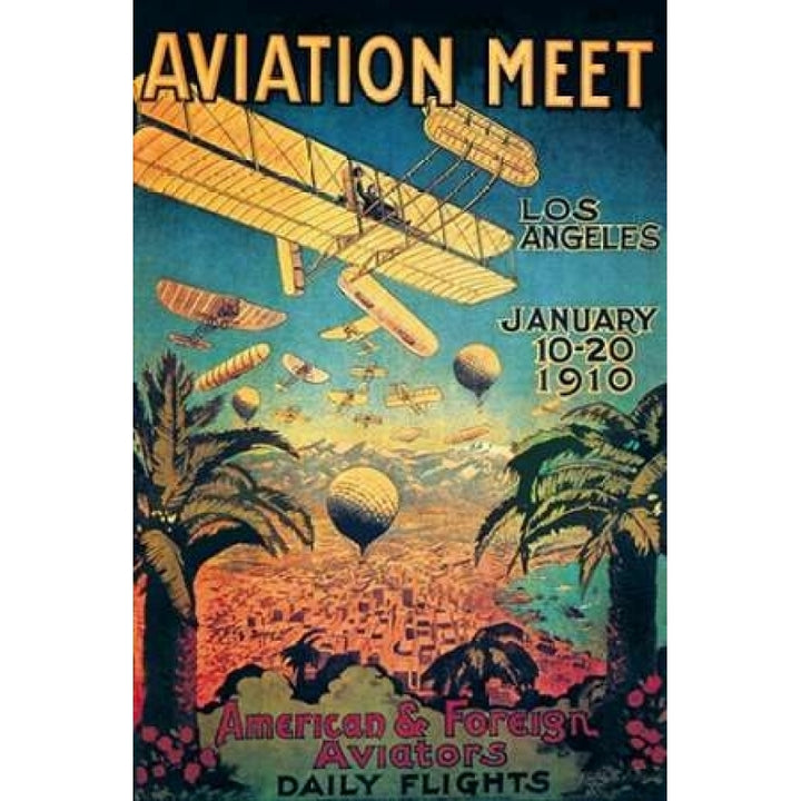 Aviation Meet in Los Angeles Poster Print by Unknown Image 2