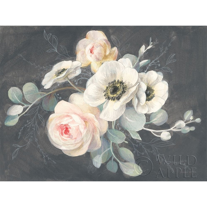 Roses And Anemones Poster Print by Danhui Nai Image 2