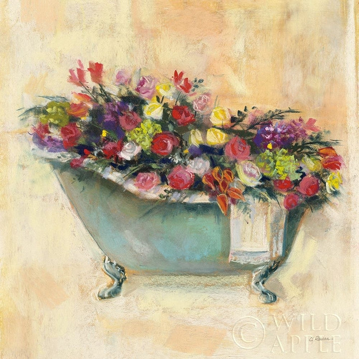 Bathtub Bouquet I Poster Print by Carol Rowan Image 1