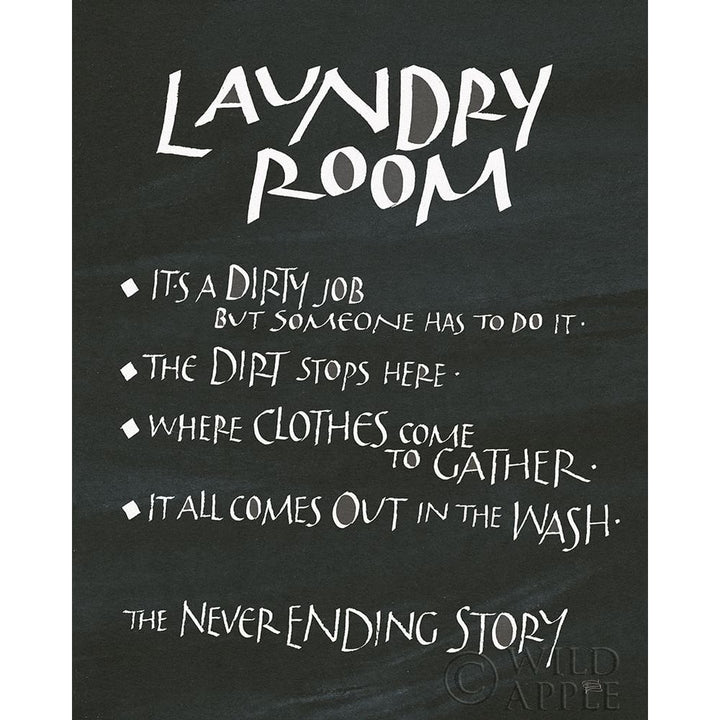 Laundry Room Sayings Poster Print by Chris Paschke Image 1