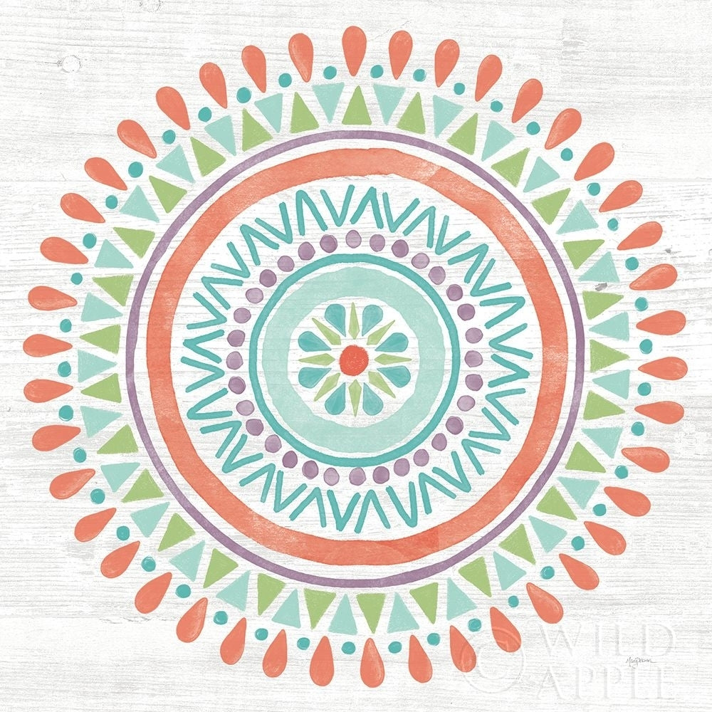 Lovely Llamas Mandala I Poster Print by Mary Urban Image 1