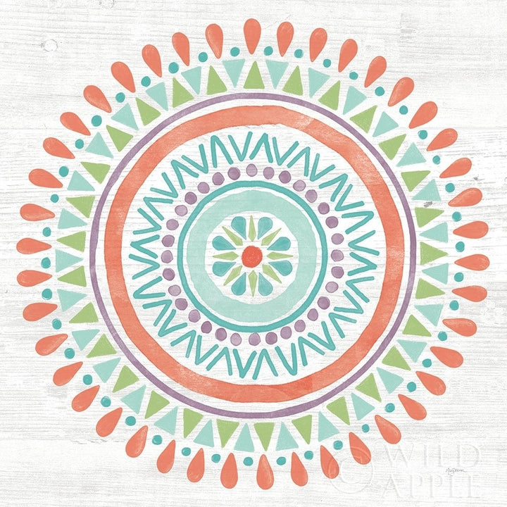 Lovely Llamas Mandala I Poster Print by Mary Urban Image 1