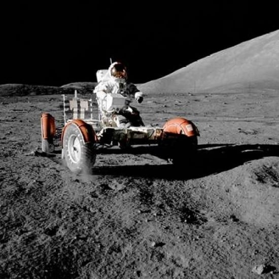 Lunar Roving Vehicle Apollo 17 1972 Poster Print by NASA Image 2