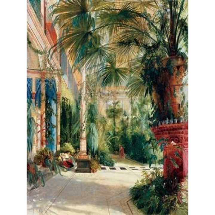 Das Innere des Palmenhauses Poster Print by Carl Blechen Image 1