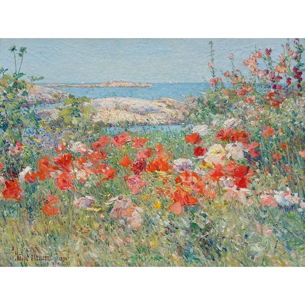 Garden Isle Of Shoals Maine Poster Print by Frederick Childe Hassam Image 2