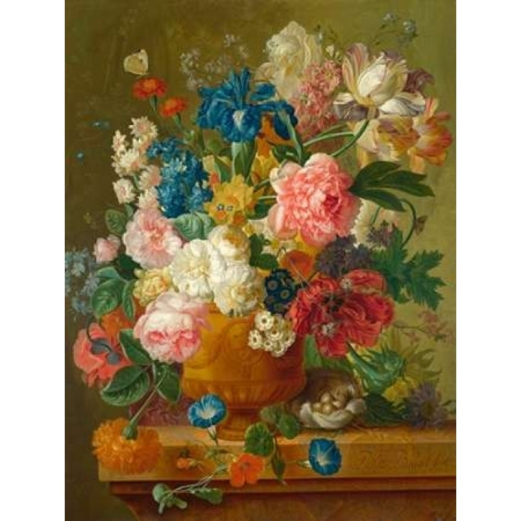 Flowers in a vase Poster Print by Ambrosius Bosschaert the Elder Image 2