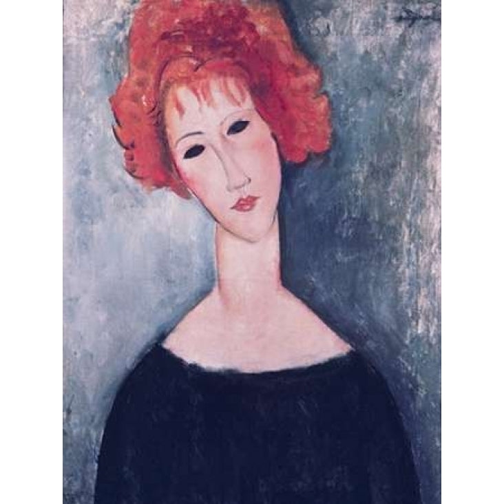 Red Head Poster Print by Amedeo Modigliani Image 1