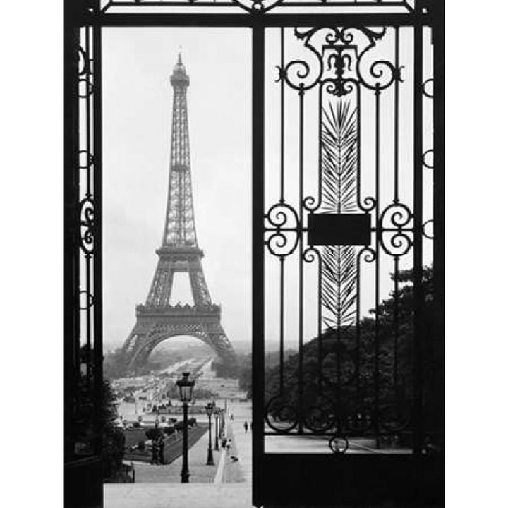 Eiffel Tower from the Trocadero Palace Paris Poster Print by Anonymous Image 1