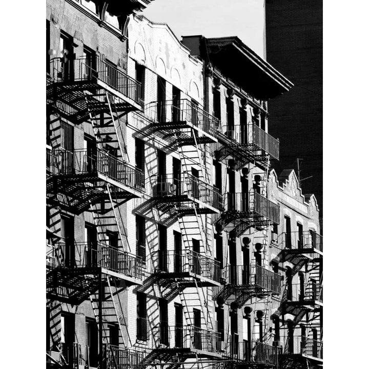 Fire Escapes in Manhattan NYC Poster Print by Julian Lauren Image 1