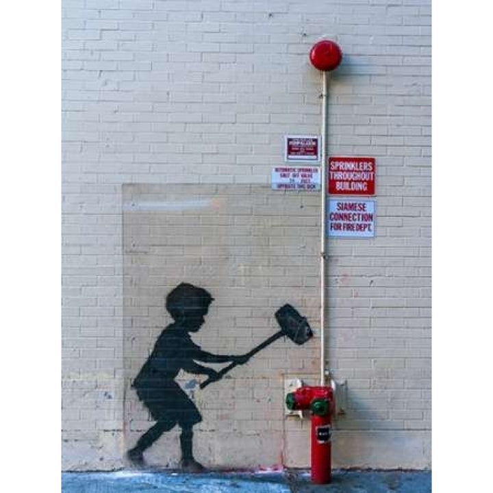 79th Street-Broadway NYC-graffiti attributed to Banksy Poster Print by Till Jacket Image 1