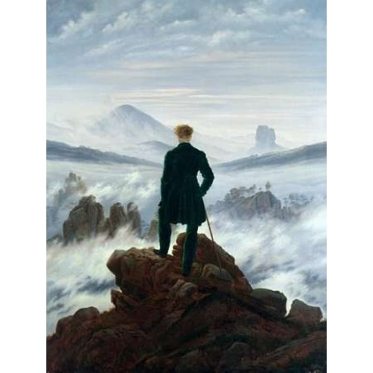 Wanderer Above the Sea of Fog Poster Print by Caspar David Friedrich Image 1