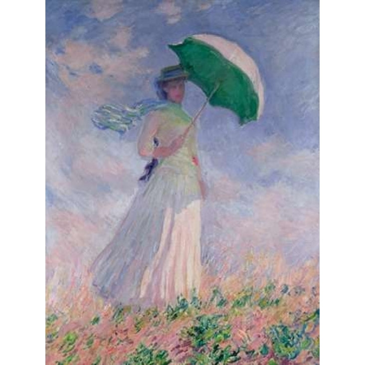 Woman with a Parasol-Right Poster Print by Claude Monet Image 2