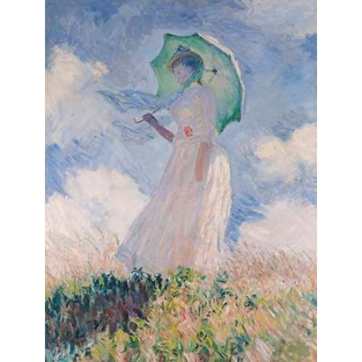 Woman with Parasol-Left Poster Print by Claude Monet Image 2