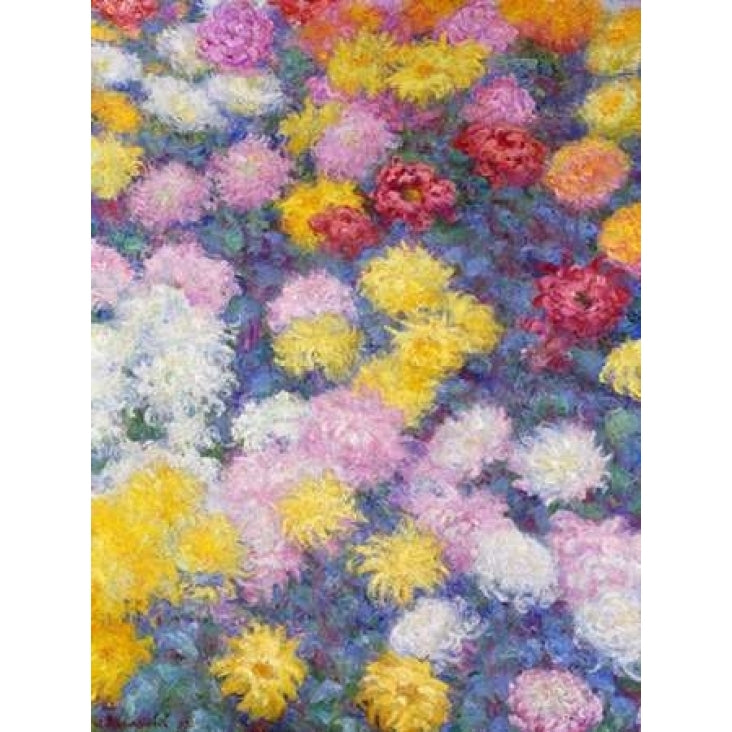 Chrysanthemums Poster Print by Claude Monet Image 1