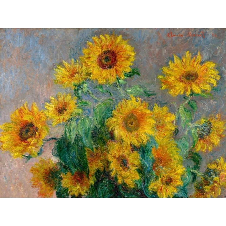 Sunflowers Poster Print by Claude Monet Image 2