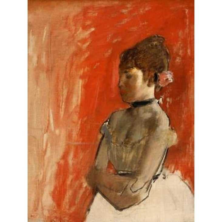 Ballet Dancer with arms crossed Poster Print by Edgar Degas Image 2