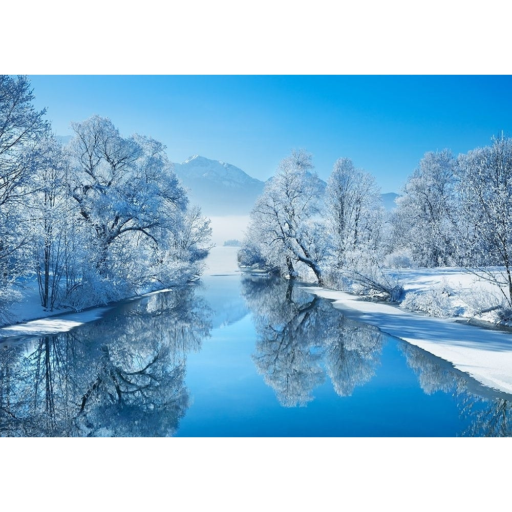 Winter Landscape At Loisach Germany Poster Print by Krahmer Frank Image 1