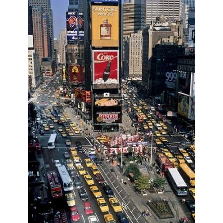 Traffic in Times Square NYC Poster Print by Michel Setboun Image 2