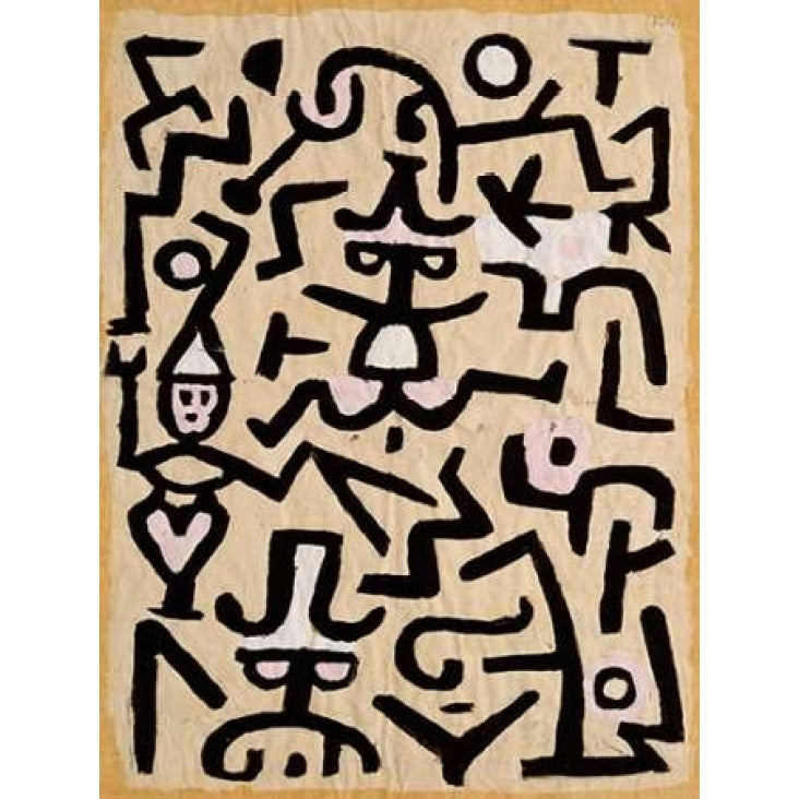 Comedians Handbill Poster Print by Paul Klee Image 1