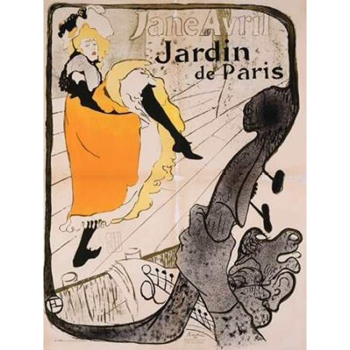 Jane Avril Poster Poster Print by Henri de Toulouse-Lautrec Image 1